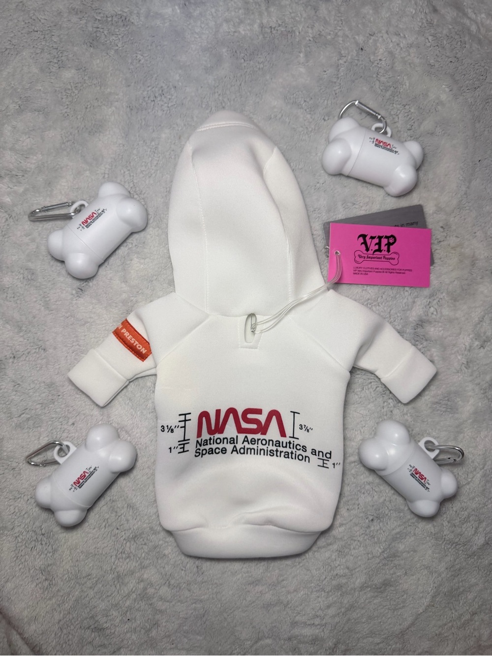Very Important Puppies (V.I.P.) x Heron Preston x NASA Scuba Dog Hoodie – White